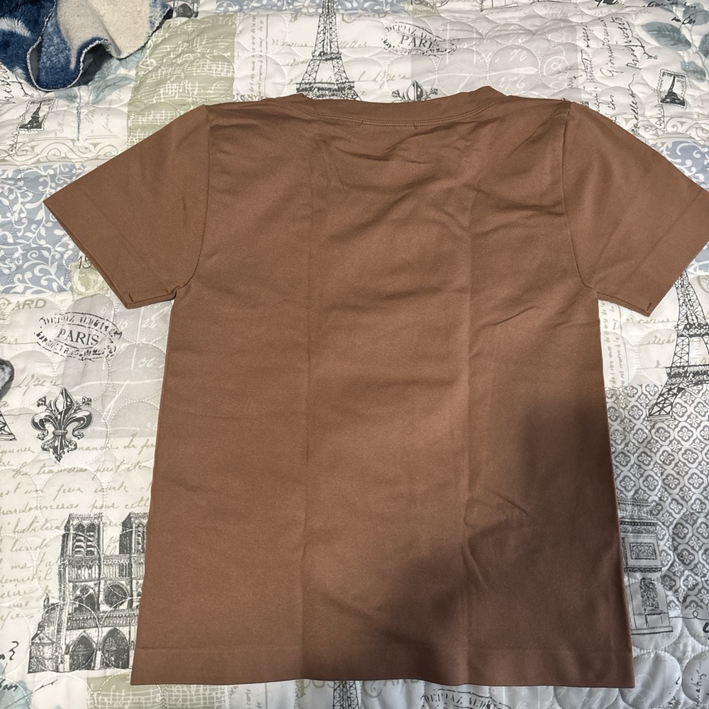 Moa Moa Women's Brown Short Sleeve Tee